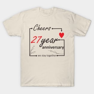 27 Year anniversary T-Shirt
